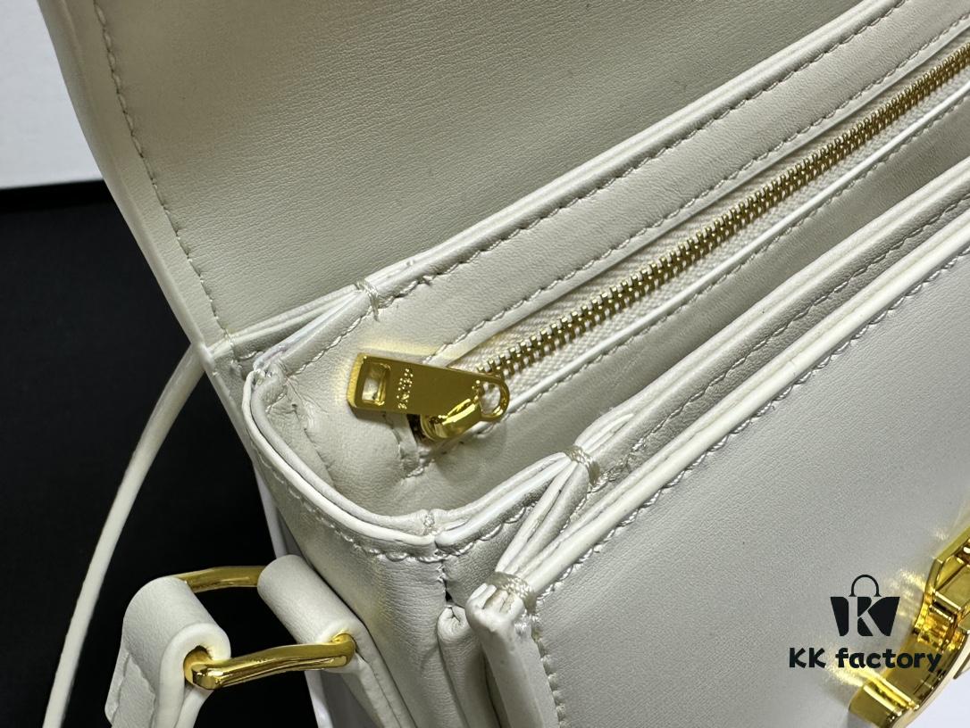 6930ab866e68136f4d9acd00 Celine Triomphe Hand-Rubbed Calfskin Shoulder Bag