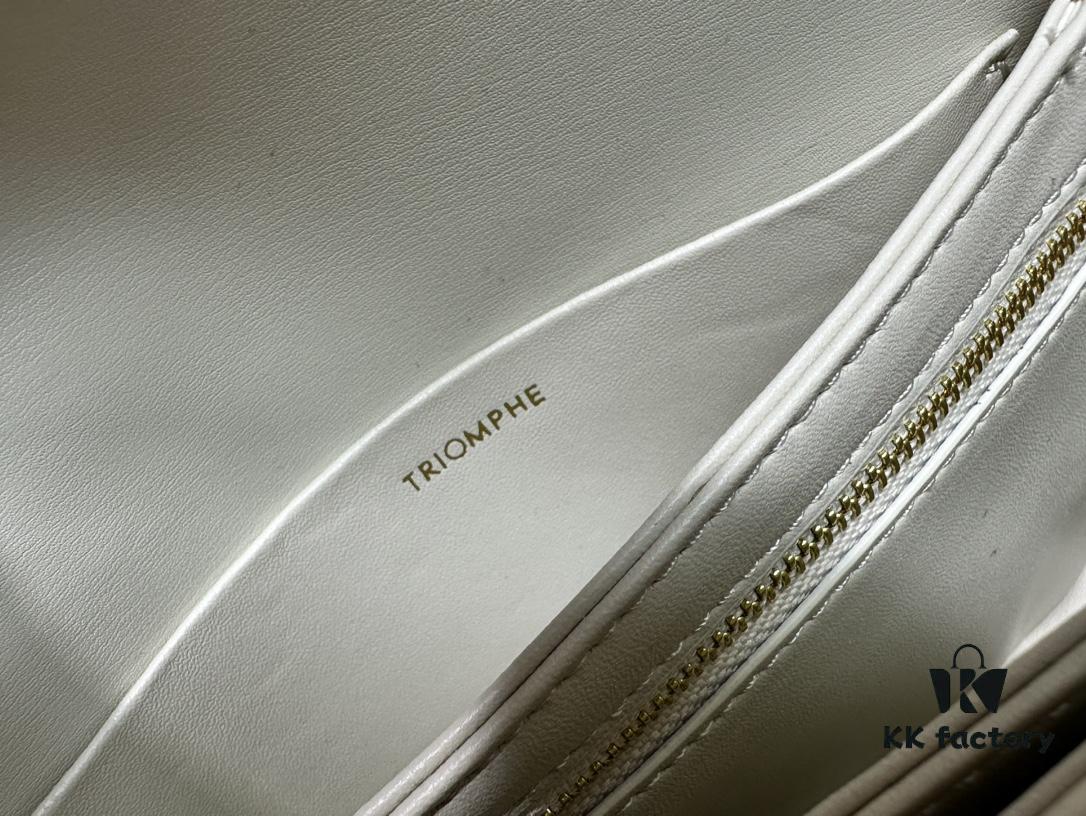 6930ab866e68136f4d9acd01 Celine Triomphe Hand-Rubbed Calfskin Shoulder Bag