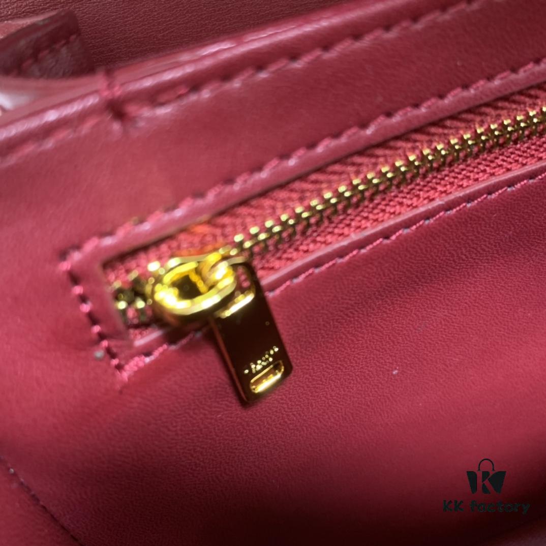 Celine Hand-Rubbed Grain Calfskin Triumph Arch Bag
