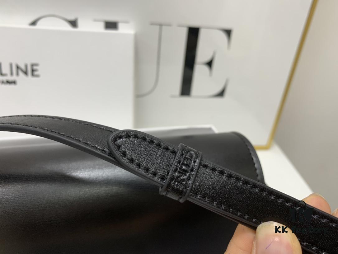 6930ab8e6e68136f4d9acd0f Celine Triomphe Hand-Rubbed Calfskin Shoulder Bag