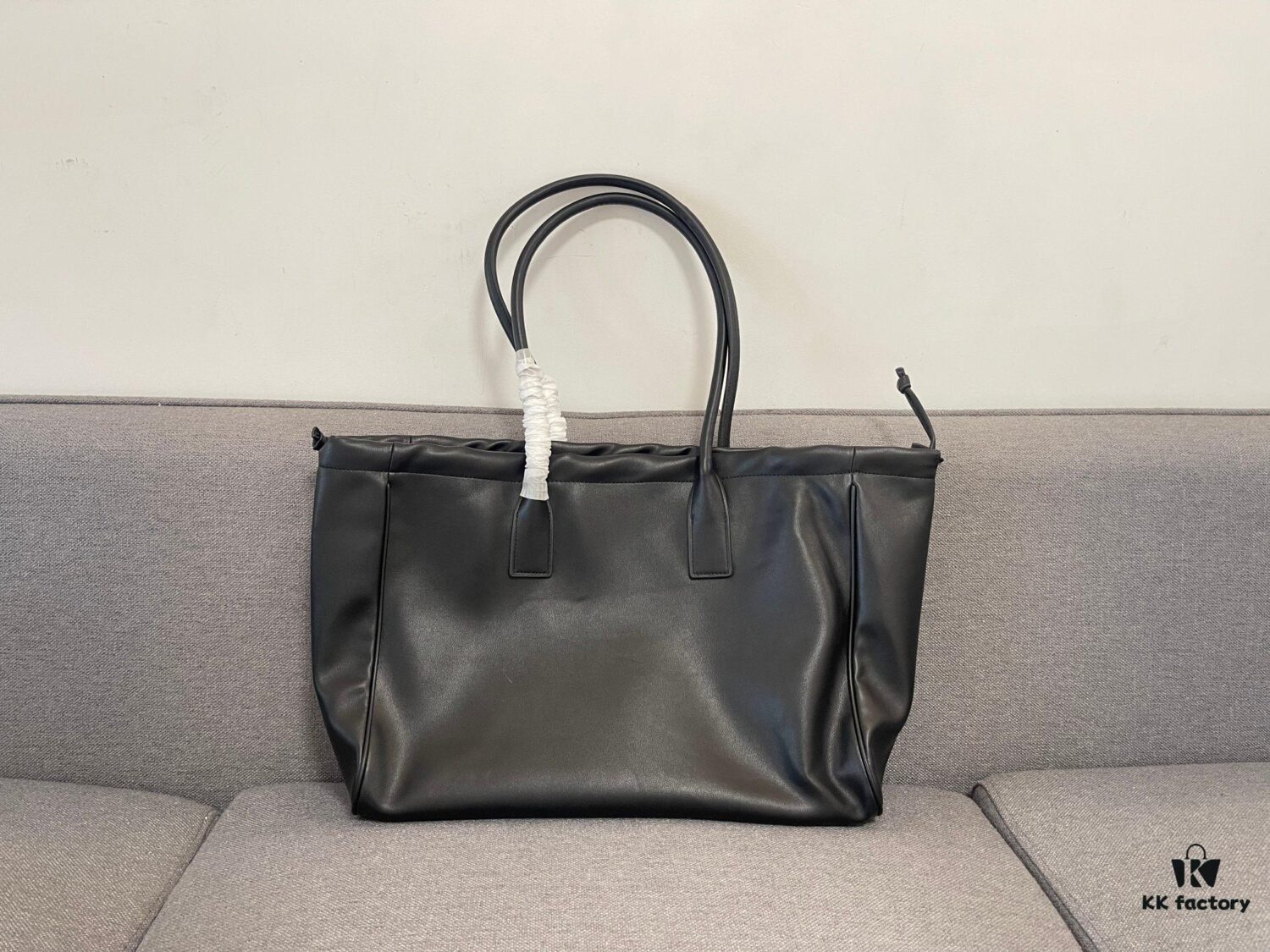 6930abb06e68136f4d9acd4b CELINE CABAS TRIOMPHE Large Drawstring Tote Bag in Soft Leather