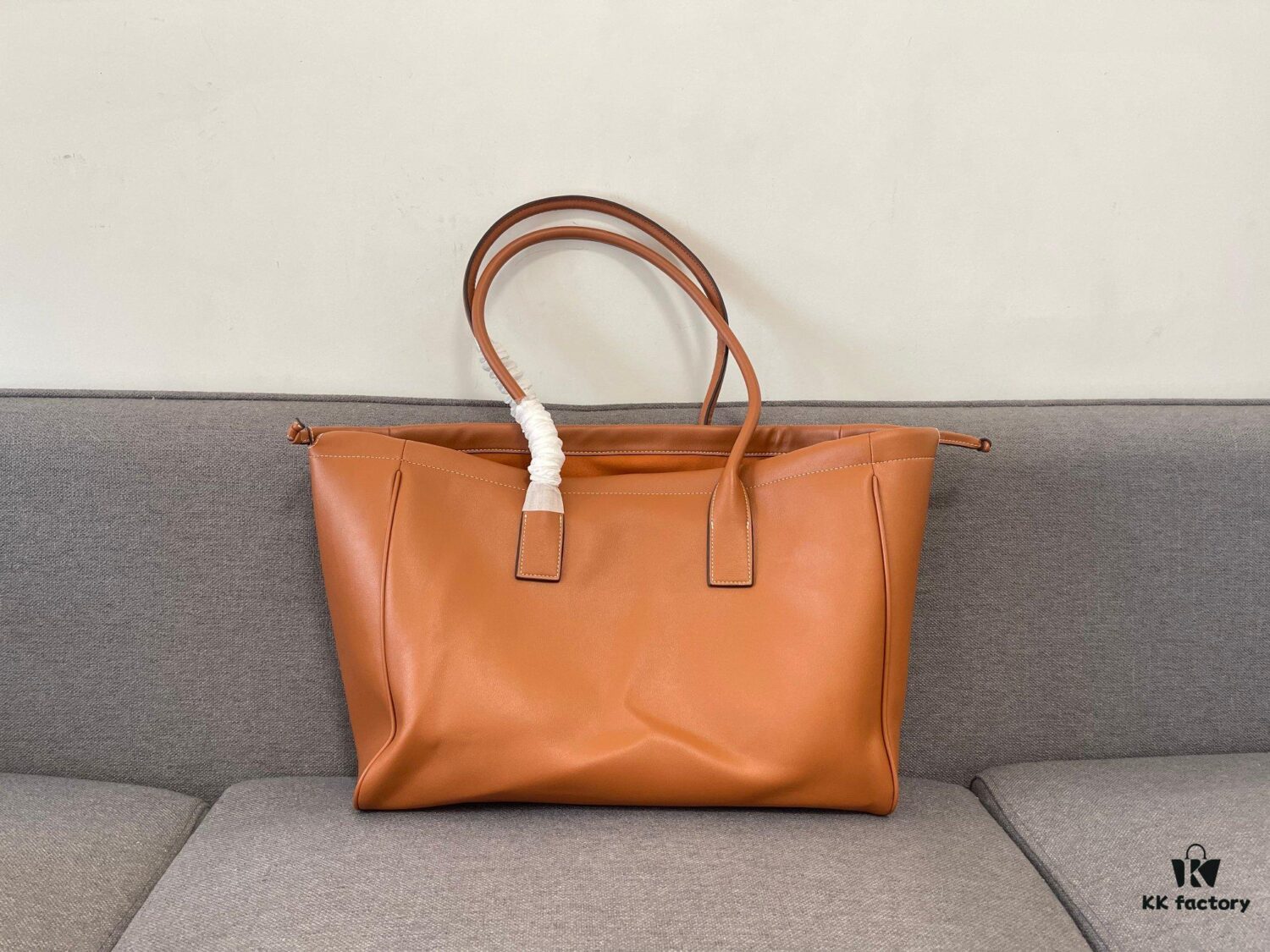 6930abb76e68136f4d9acd55 CELINE CABAS TRIOMPHE Large Drawstring Tote Bag in Soft Leather