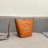 6930abd36e68136f4d9acd81 CELINE Spring Summer New Arrival CUIR Bucket Bag with Arc de Triomphe Embossed Logo, Sophisticated and Mature Design