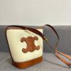 6930abdb6e68136f4d9acd92 CELINE Spring Summer New Arrival CUIR Bucket Bag with Arc de Triomphe 3D Logo, Sophisticated and Mature Design