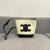 6930abdc6e68136f4d9acd93 CELINE Spring Summer New Arrival CUIR Bucket Bag with Arc de Triomphe 3D Logo, Sophisticated and Mature Design