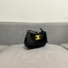 6930abed6e68136f4d9acdae CELINE Arc de Triomphe TILLY Signature Print Leather Handbag TRIOMPHE Canvas, Cowhide Leather Trim, Lambskin Lining, Gold-Tone Hardware, Sling or Crossbody Wear, Zip Closure, One Main Compartment, One Interior Flat Pocket, Adjustable Strap - Model No. 4233#, Size: 22cm