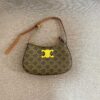 6930abfb6e68136f4d9acdc5 CELINE Triumph Arch TILLY Logo-Print Leather Handbag
