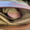 CELINE Small Triomphe Canvas Logo-Printed Calfskin Boston Bag