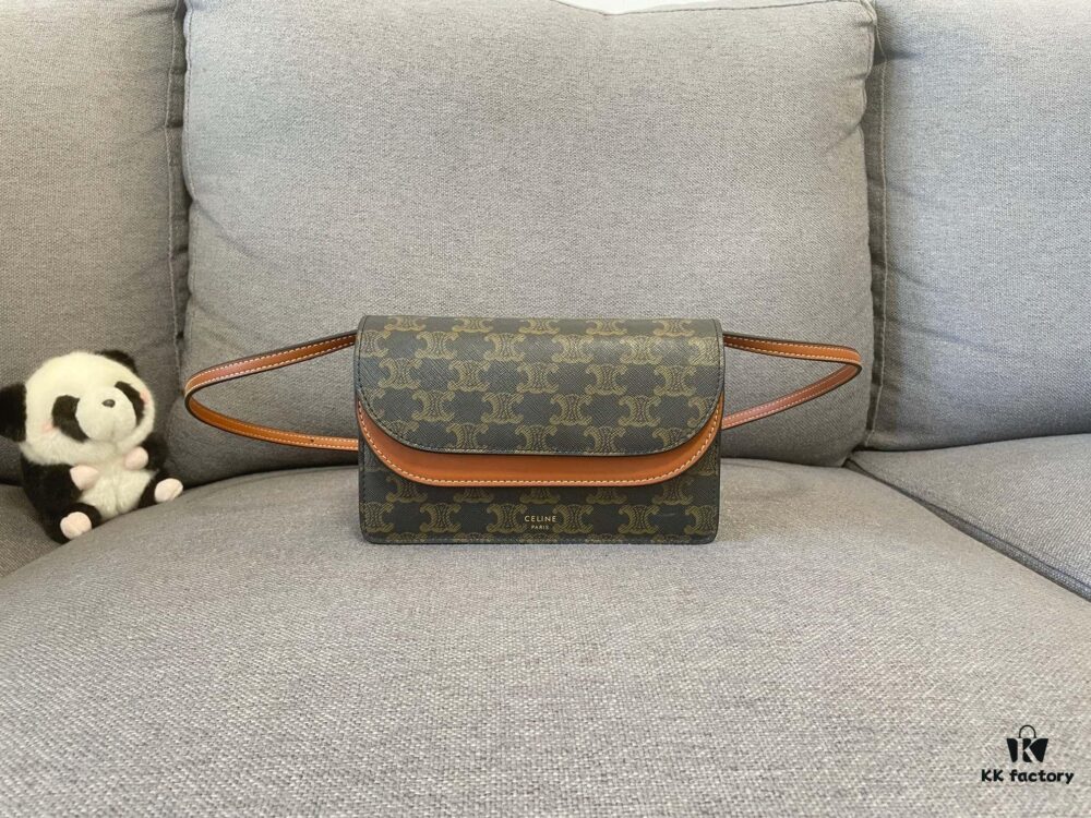 6930ac046e68136f4d9acdd4 CELINE Envelope Bag – Snap Closure Tri-Compartment Design, Everyday Versatile Essential