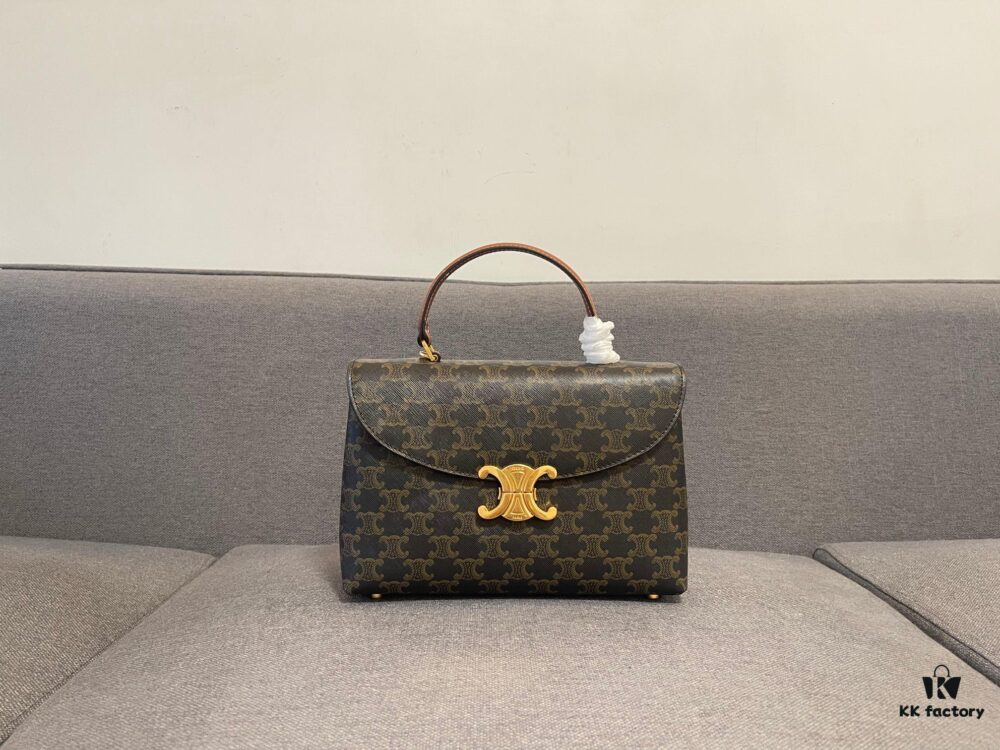 6930ac206e68136f4d9ace06 New Arrival A CELINE Arc de Triomphe Kelly Bag, New Design Arc de Triomphe Tote, Exuding Elegance, Simple and Refined Silhouette Showcasing a Polished Style and Pure Aesthetic