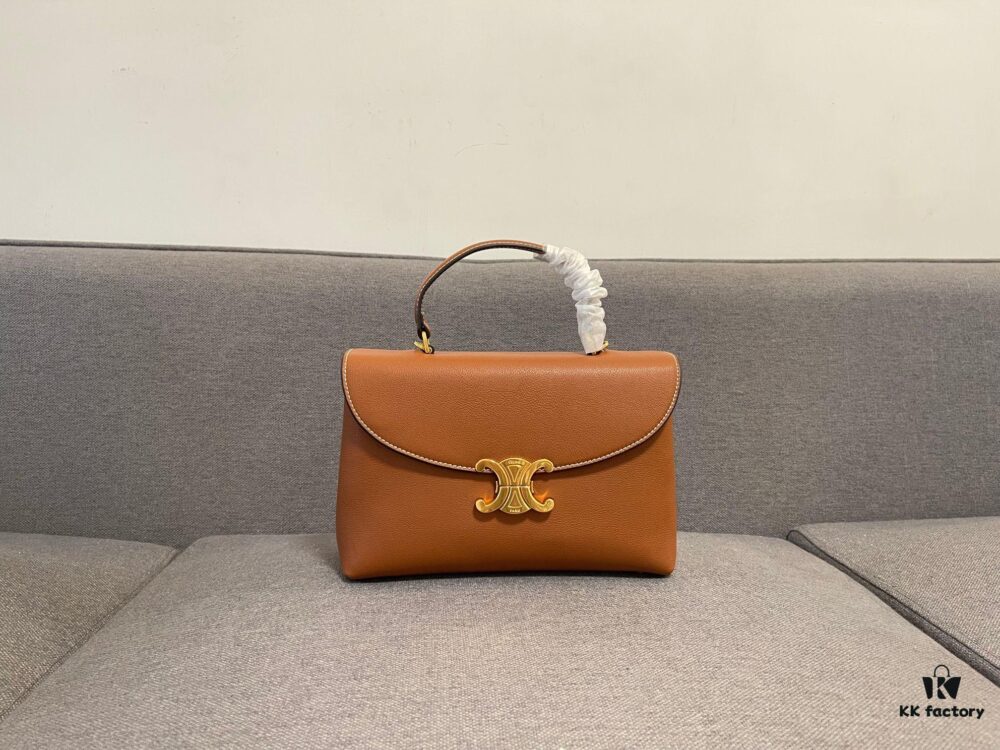 6930ac316e68136f4d9ace22 New Arrival CELINE Arc de Triomphe Kelly Bag, 8018#, Size: 25.5x18.5x10