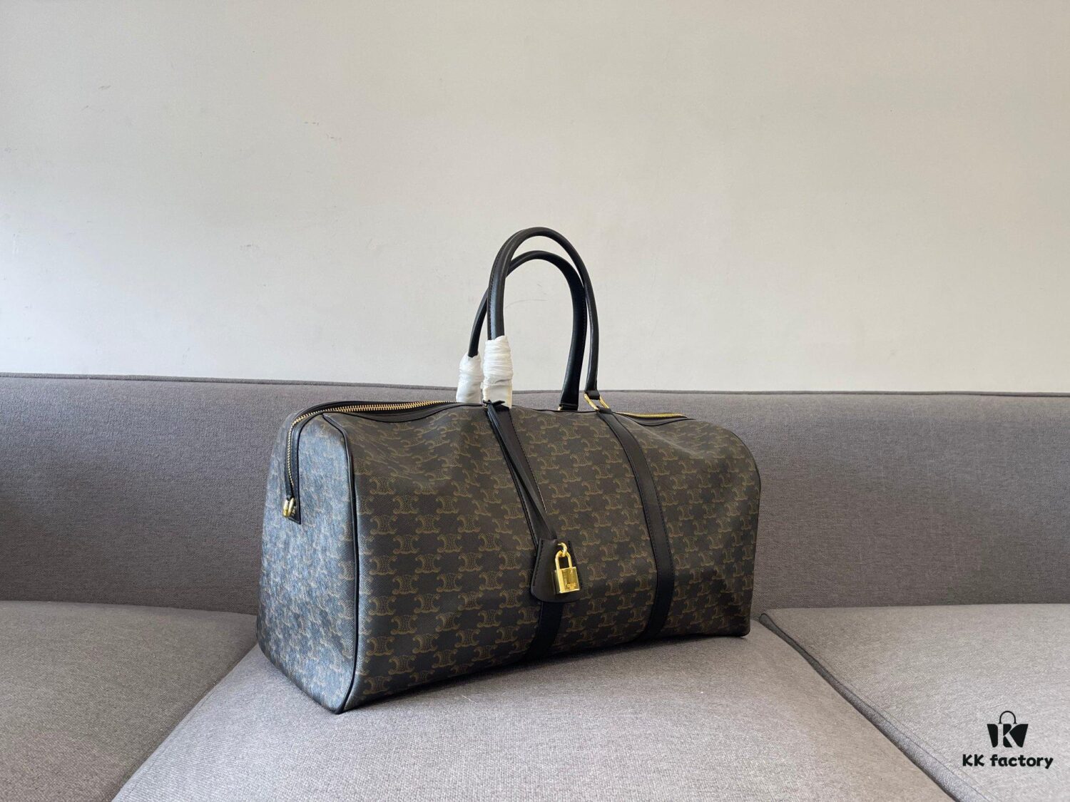 6930ac4b6e68136f4d9ace4a Celine Vintage Travel Bag – Timeless Archlight Monogram Design with Lightweight, Spacious Build