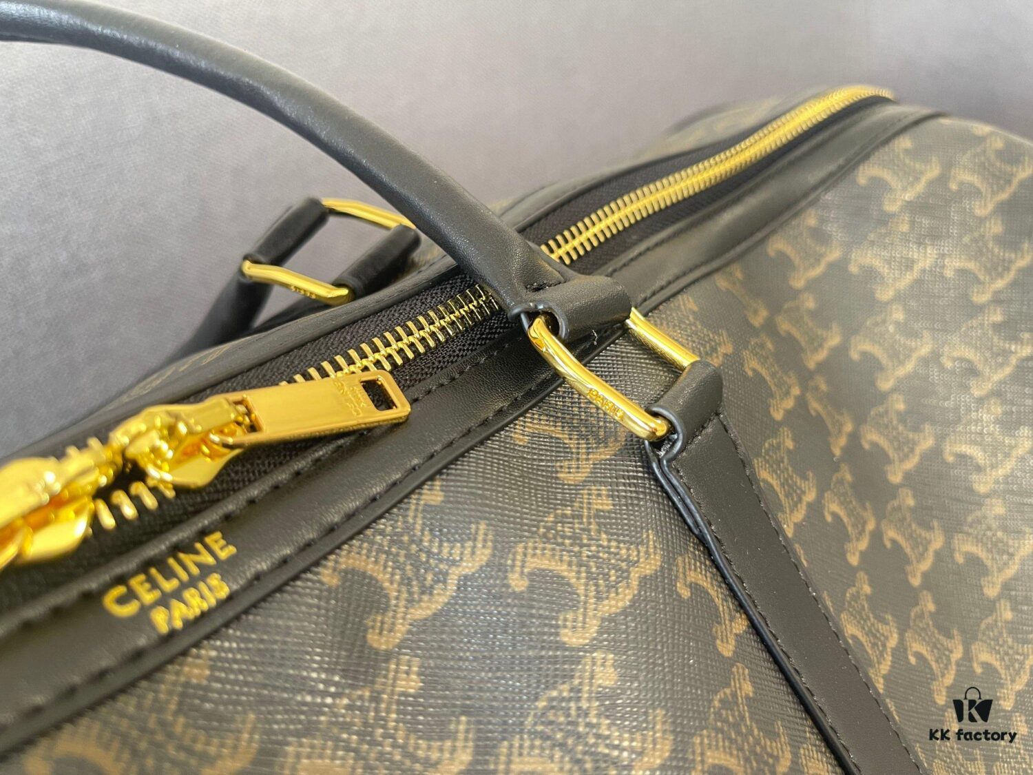 6930ac4d6e68136f4d9ace4f Celine Vintage Travel Bag – Timeless Archlight Monogram Design with Lightweight, Spacious Build