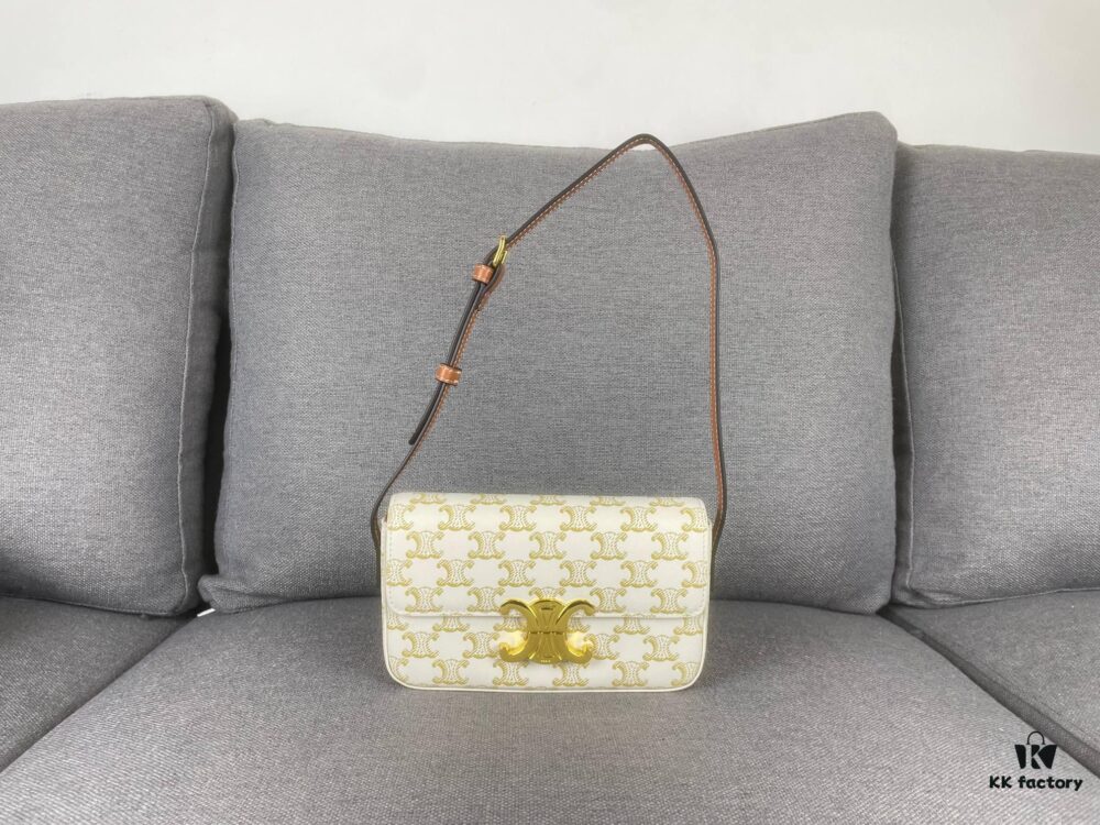 6930ac6d6e68136f4d9ace86 CELINE Brand New Triomphe Arc de Triomphe Underarm Bag, Limited Spring-Summer Edition