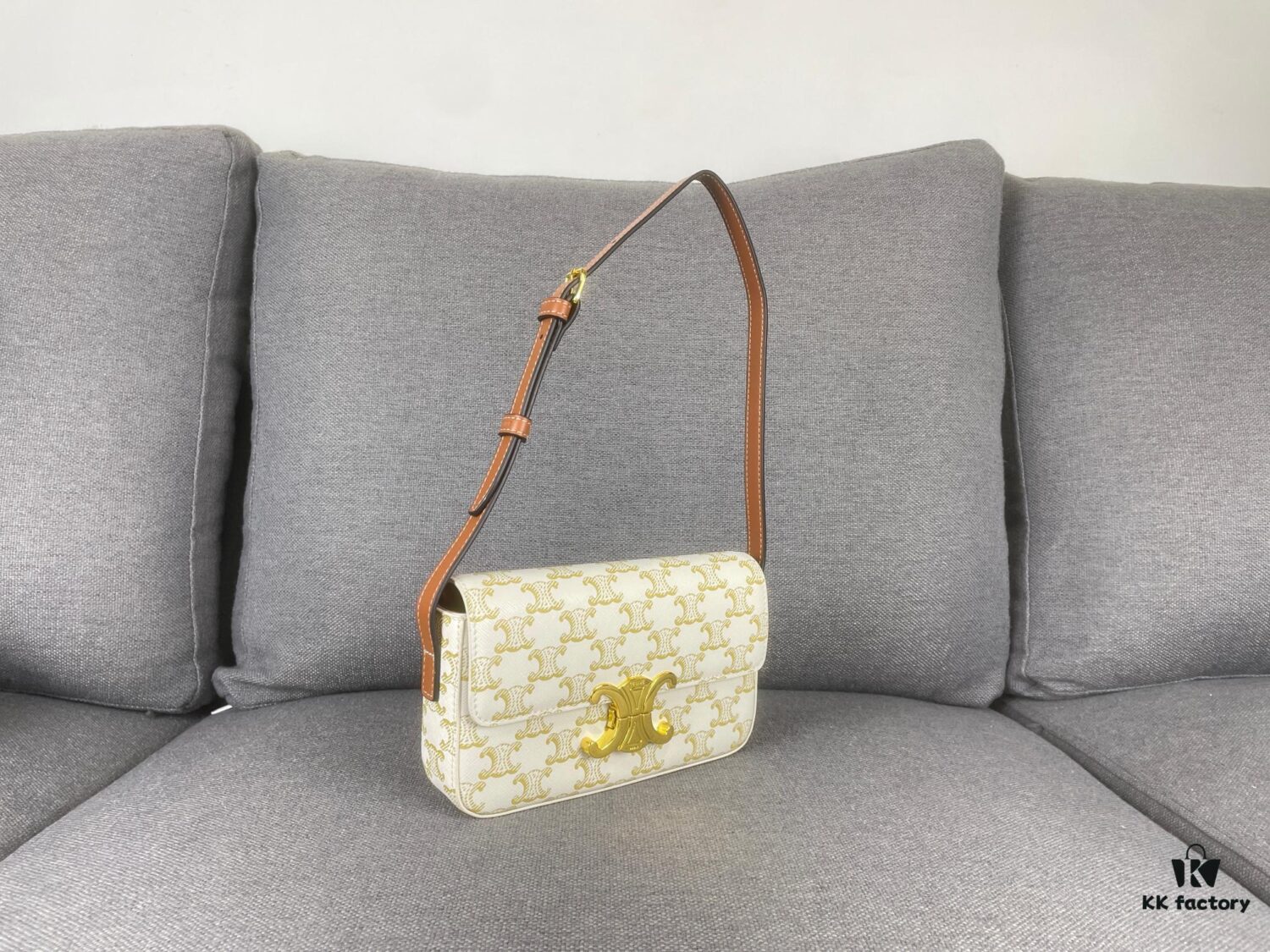 6930ac6d6e68136f4d9ace87 CELINE Brand New Triomphe Arc de Triomphe Underarm Bag, Limited Spring-Summer Edition