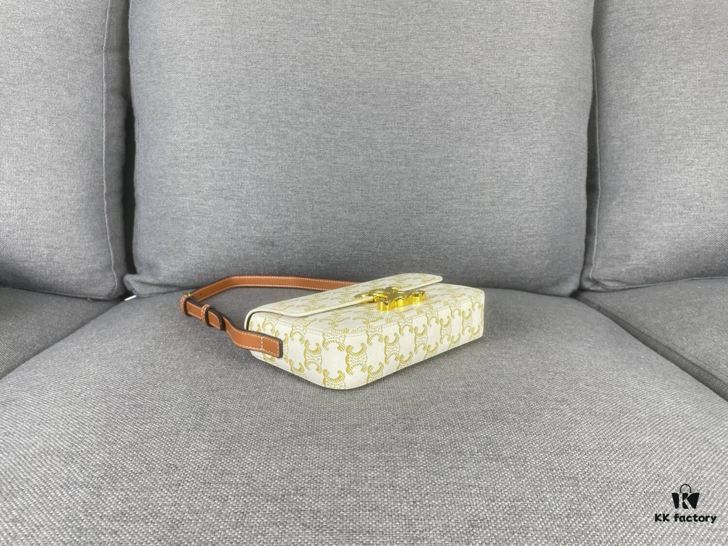 6930ac6f6e68136f4d9ace89 CELINE Brand New Triomphe Arc de Triomphe Underarm Bag, Limited Spring-Summer Edition
