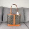 TRIOMPHE CANVAS Handbag. New Autumn-Winter CELINE CABAS Small Logo-Print Calfskin Leather Bag