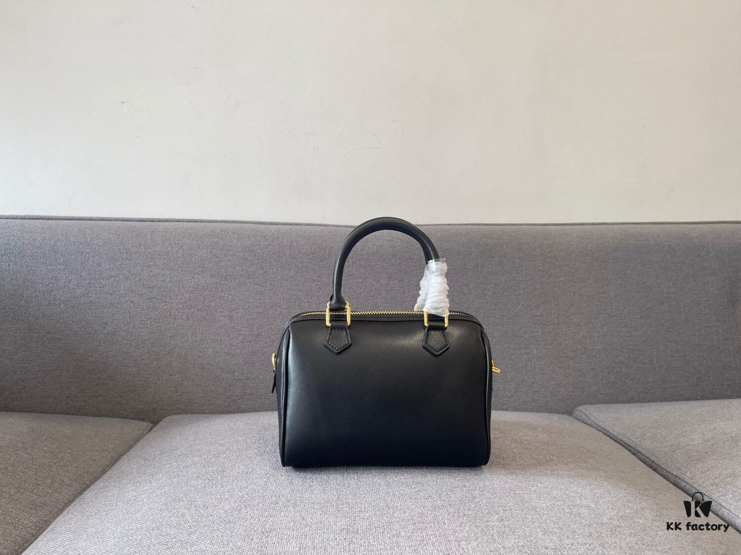 6930ac7e6e68136f4d9acea1 Celine Arc Triomphe Small Boston Pillow Bag in Leather and Fabric Materials