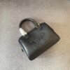 6930ac7e6e68136f4d9acea2 Celine Arc Triomphe Small Boston Pillow Bag in Leather and Fabric Materials