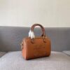 6930ac836e68136f4d9acea9 Celine Arcades Small Boston Pillow Bag in Leather and Fabric Materials