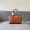 6930ac836e68136f4d9aceaa Celine Arcades Small Boston Pillow Bag in Leather and Fabric Materials