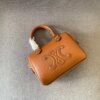 6930ac856e68136f4d9aceac Celine Arcades Small Boston Pillow Bag in Leather and Fabric Materials