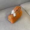 6930ac866e68136f4d9aceb1 Celine Arcades Small Boston Pillow Bag in Leather and Fabric Materials