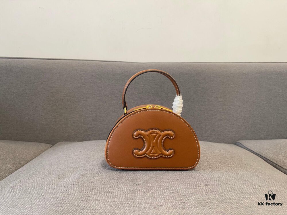 6930ac946e68136f4d9acec6 Celine New Logo Print Half-Moon Mini Bag