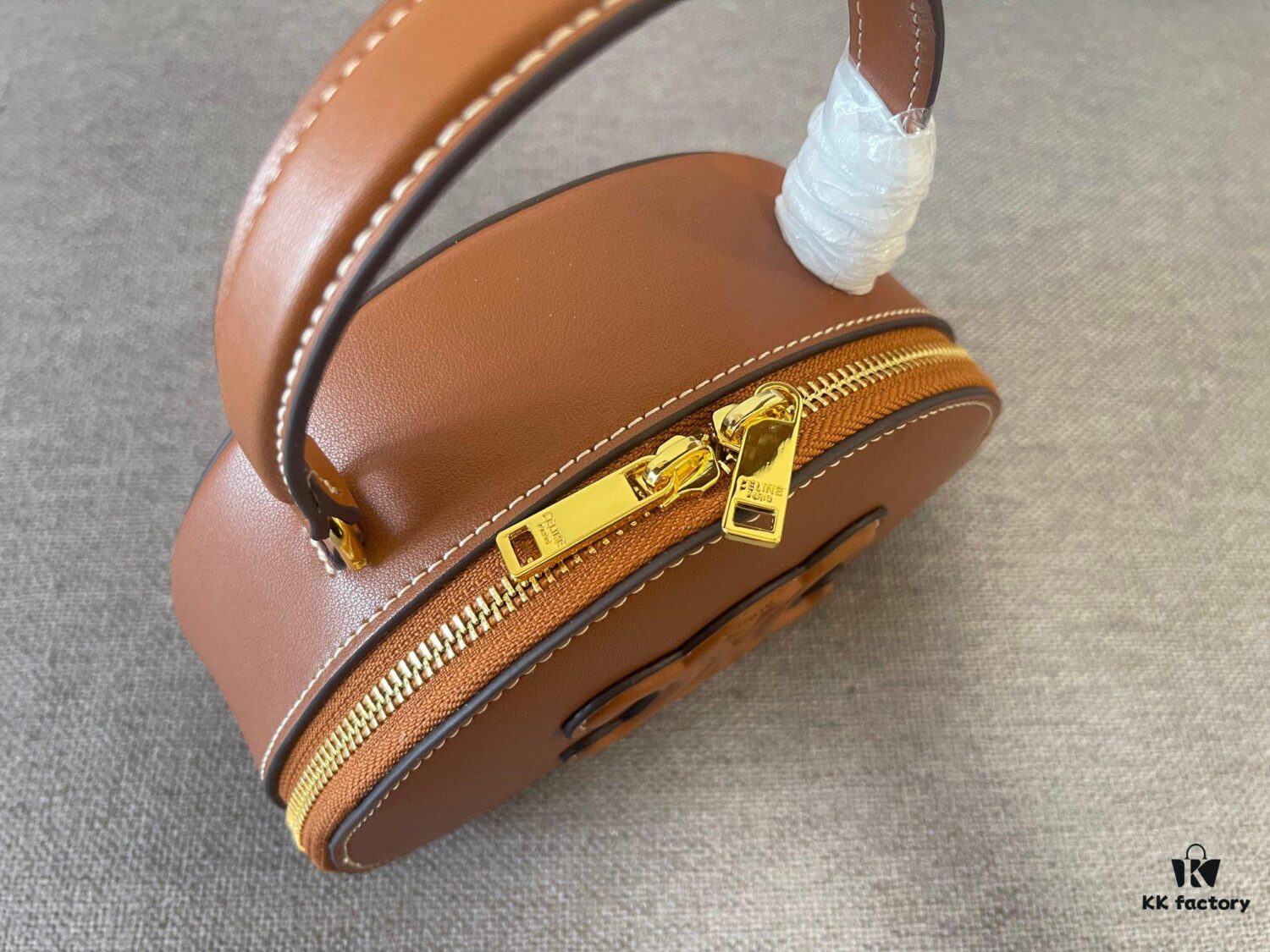 Celine New Logo Print Half-Moon Mini Bag