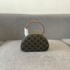 6930ac9f6e68136f4d9aced9 Celine New Logo Print Half-Moon Mini Bag