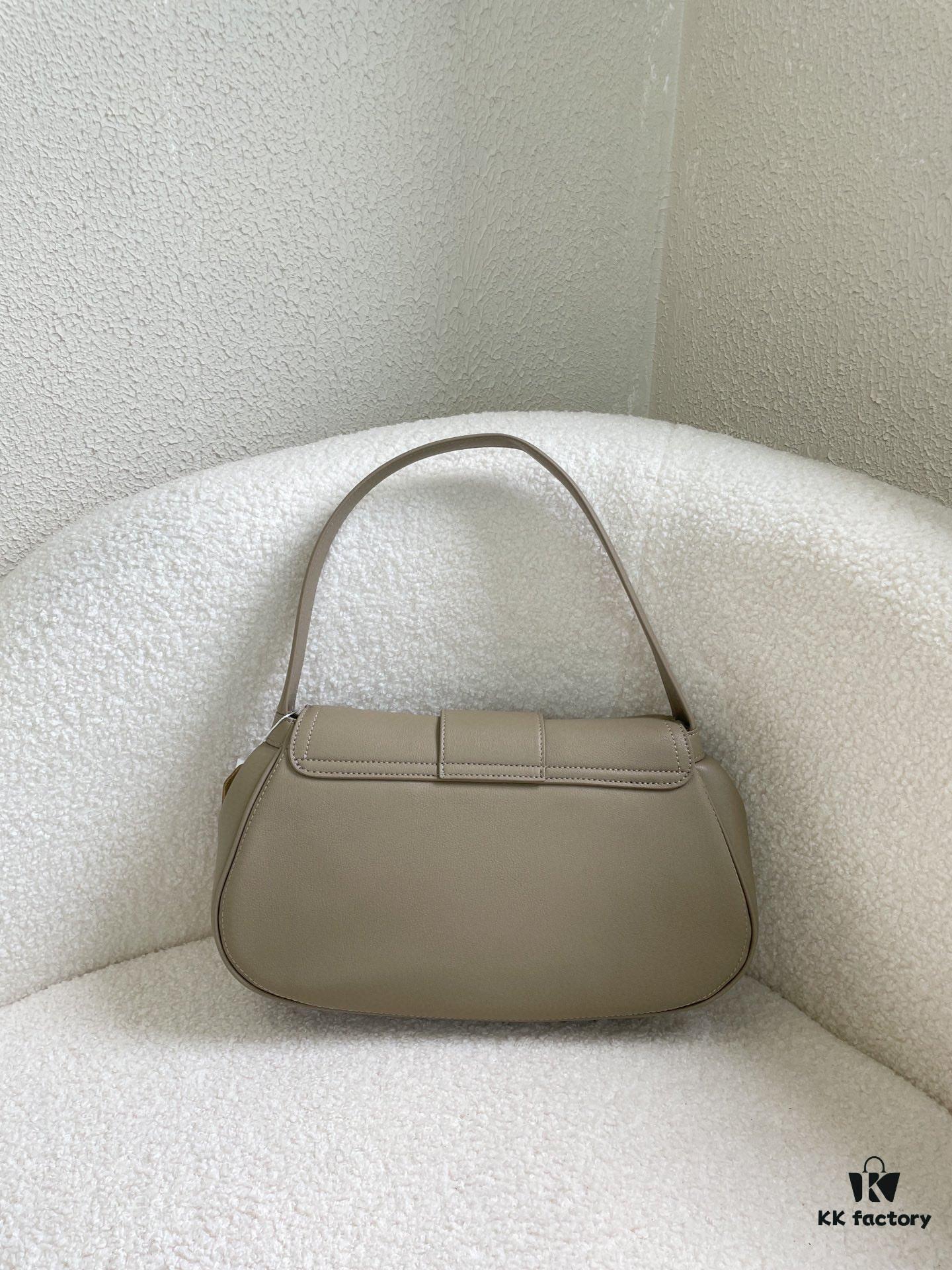6930acc76e68136f4d9acf1a CELINE Spring-Summer Collection New Release POLLY Bag - Iconic Triomphe Logo, Wave-Bottom Design, Lambskin Lining, Magnetic Closure, Dual Carry Options
