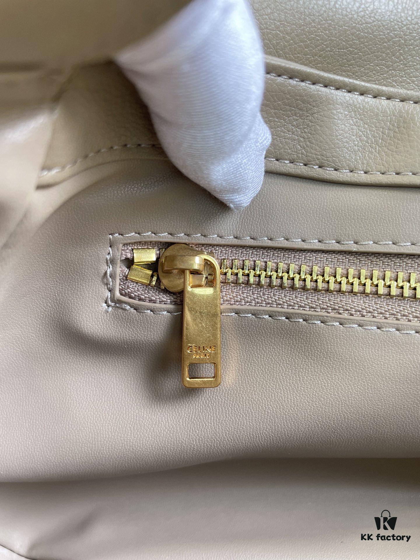 6930acc86e68136f4d9acf1c CELINE Spring-Summer Collection New Release POLLY Bag - Iconic Triomphe Logo, Wave-Bottom Design, Lambskin Lining, Magnetic Closure, Dual Carry Options