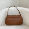 CELINE Spring/Summer New Arrival POLLY Bag - Iconic Triomphe Logo, Wave-Base Design, Full-Grain Calf Leather with Lambskin Lining