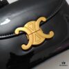 6930ace16e68136f4d9acf51 Upgraded Small Size Release Celine 2024 New Triumph Arch Handbag Patent Leather