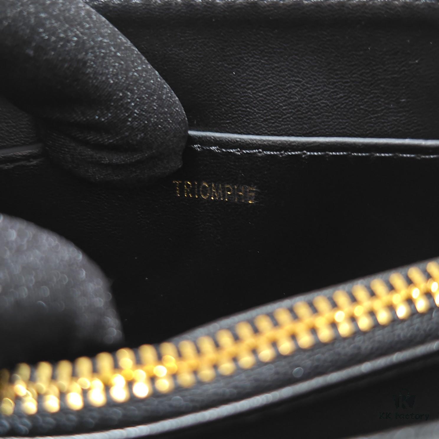 6930ace46e68136f4d9acf56 Upgraded Small Size Release Celine 2024 New Triumph Arch Handbag Patent Leather