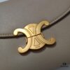 Quality Upgrade Small Size Celine 2024 New Arc Triomphe Bag, Cracked Grain Cowhide Leather