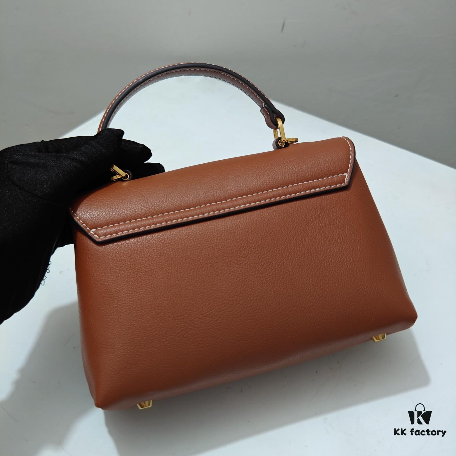6930aced6e68136f4d9acf6a Top Quality Original Mini Celine 2024 New Triumph Arch Handbag, Crisply Textured Calfskin