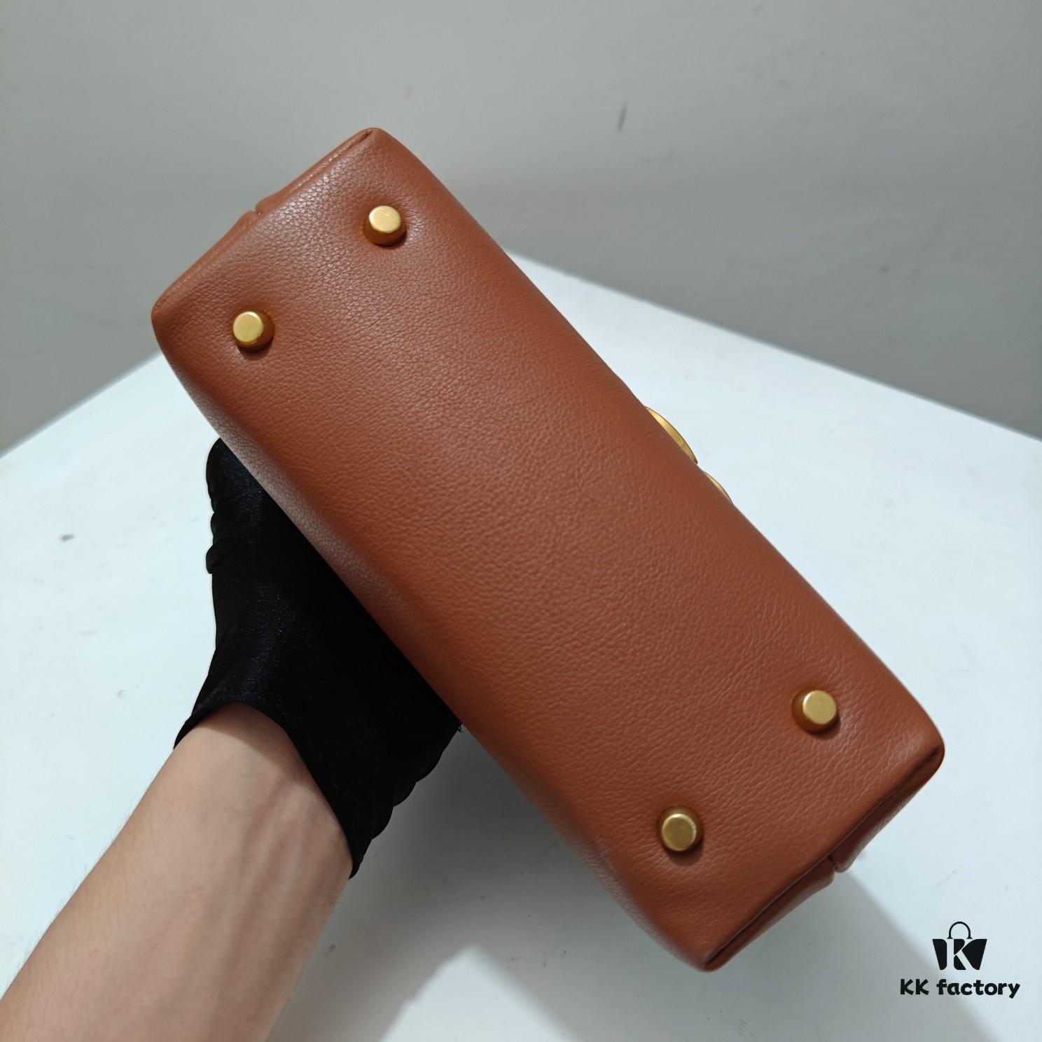 6930acee6e68136f4d9acf6e Top Quality Original Mini Celine 2024 New Triumph Arch Handbag, Crisply Textured Calfskin