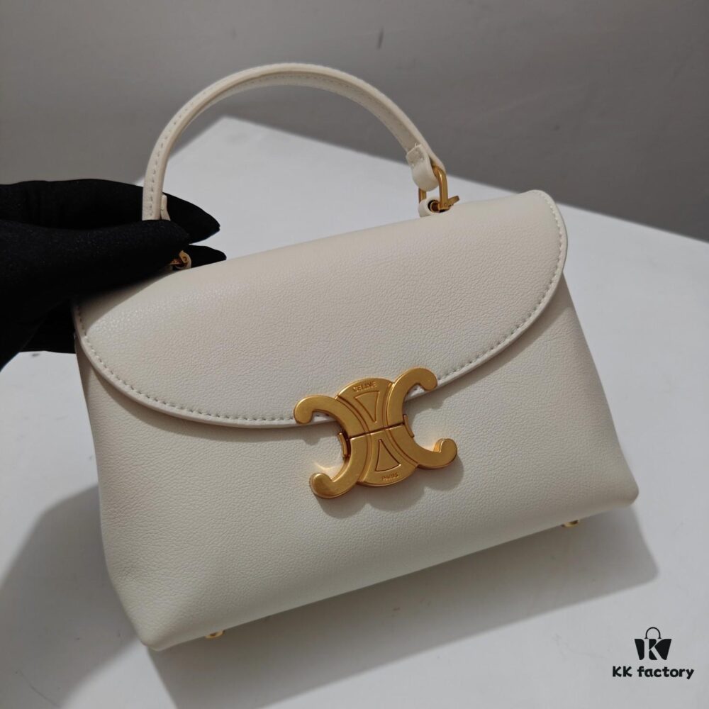 6930acf16e68136f4d9acf70 Quality Upgrade Small Size Celine 2024 New Archival Bag in Crispy Calf Leather