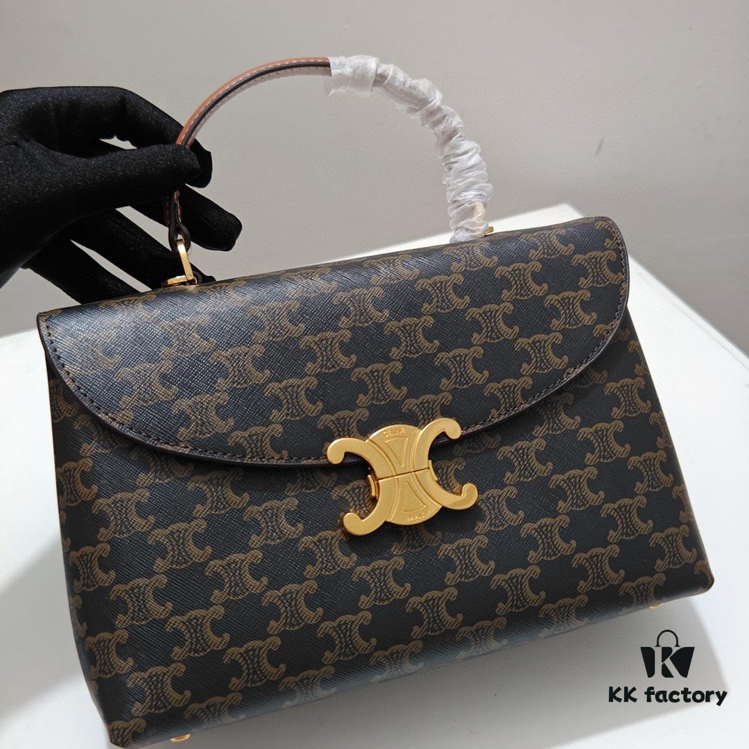 6930acf86e68136f4d9acf83 Top-Grade Cowhide, Crisply Textured Leather, Celine 2024 New Arrival Archival Handbag
