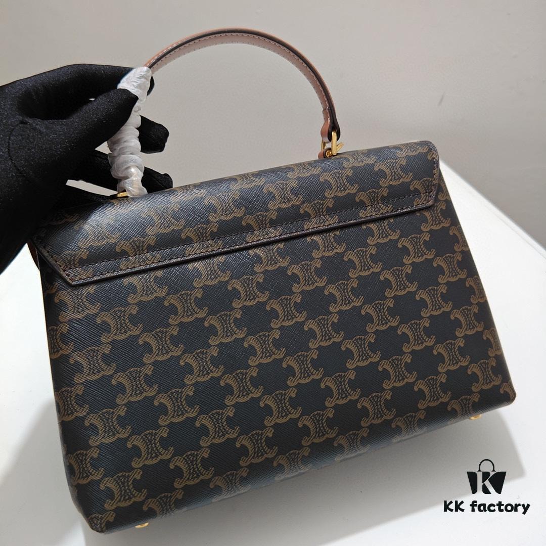 6930acf86e68136f4d9acf84 Top-Grade Cowhide, Crisply Textured Leather, Celine 2024 New Arrival Archival Handbag