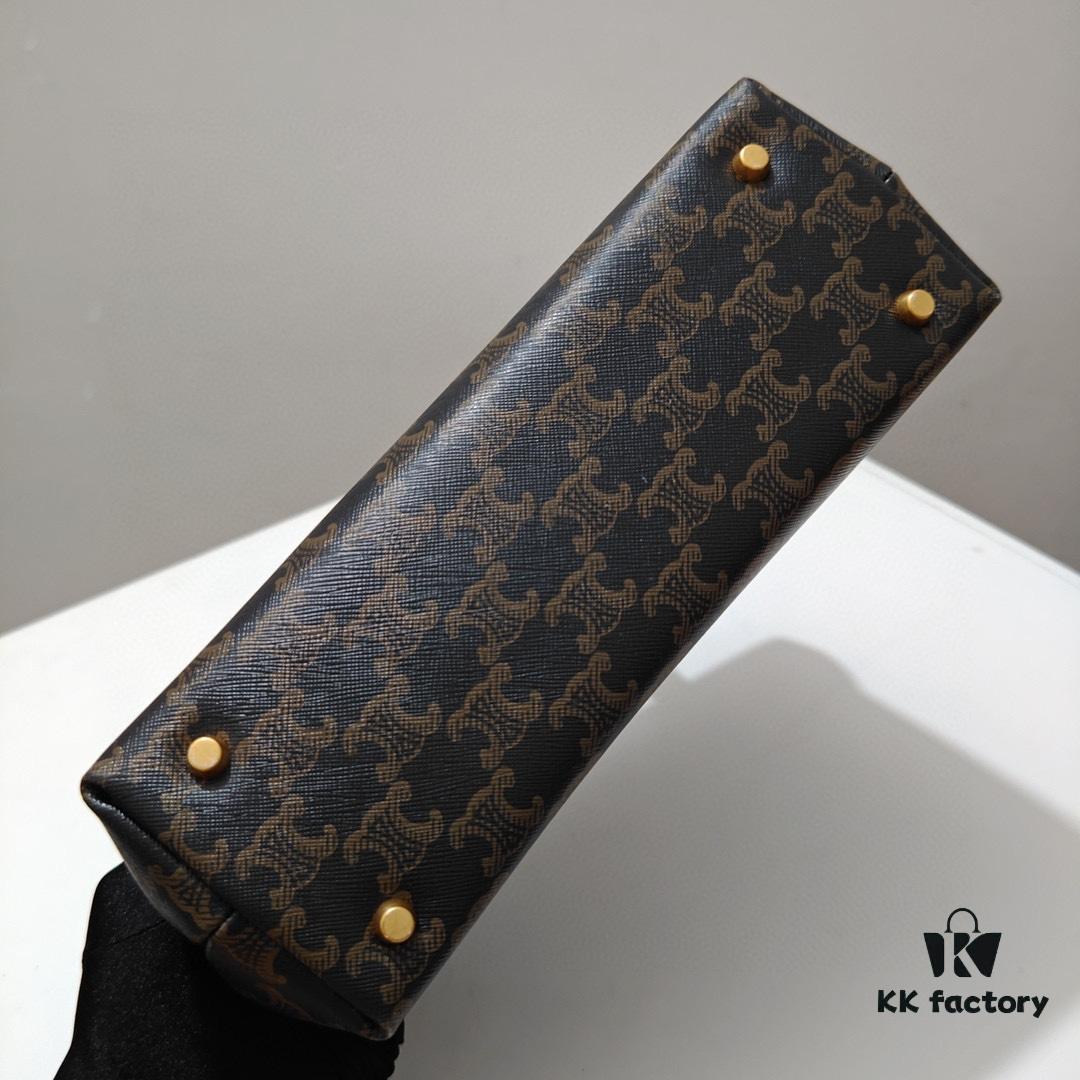 6930acf86e68136f4d9acf85 Top-Grade Cowhide, Crisply Textured Leather, Celine 2024 New Arrival Archival Handbag
