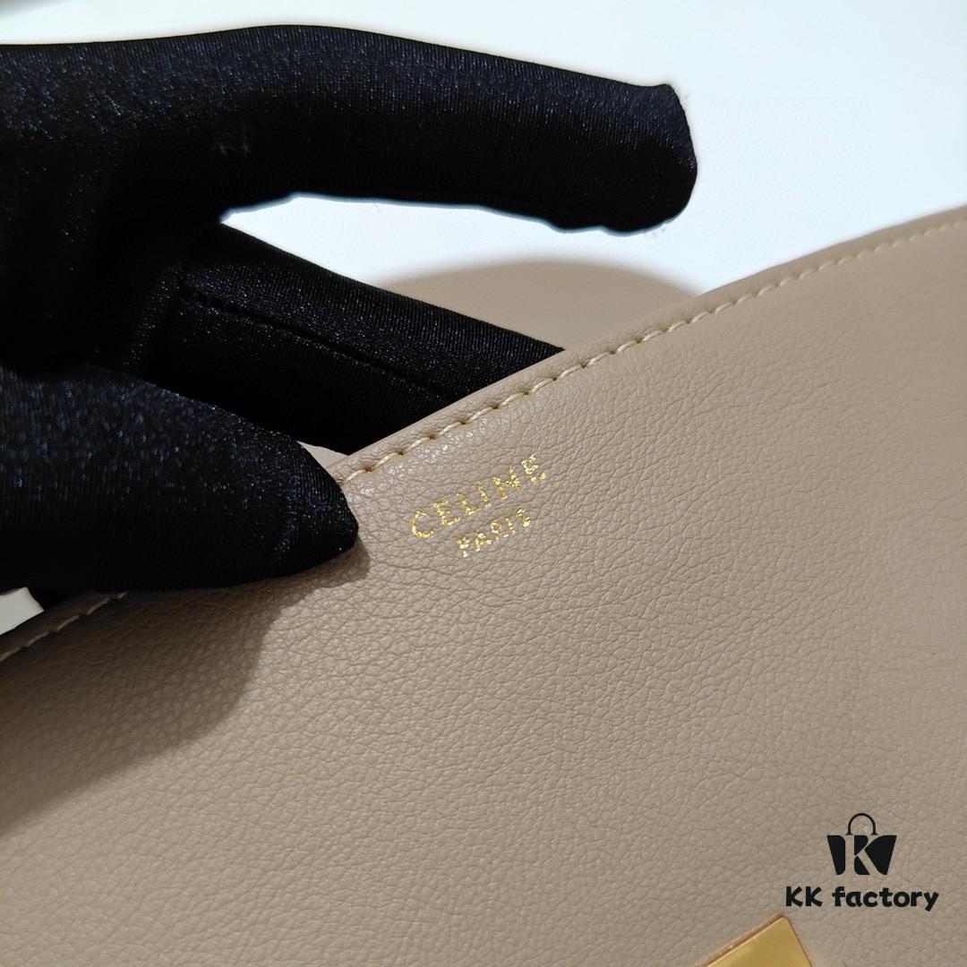 6930acff6e68136f4d9acf94 Crinkled Calfskin Celine 2024 New Triumph Handbag