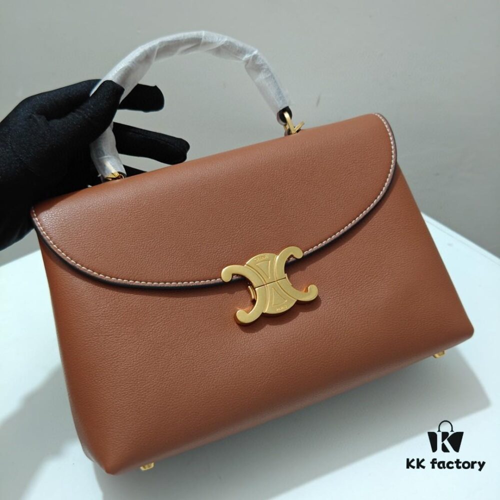 6930ad006e68136f4d9acf97 Celine 2024 New Arrival Archival Handbag in Crinkled Calfskin