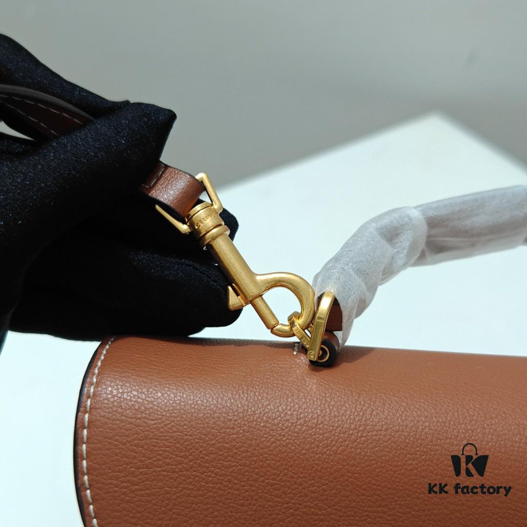 6930ad016e68136f4d9acf9a Celine 2024 New Arrival Archival Handbag in Crinkled Calfskin
