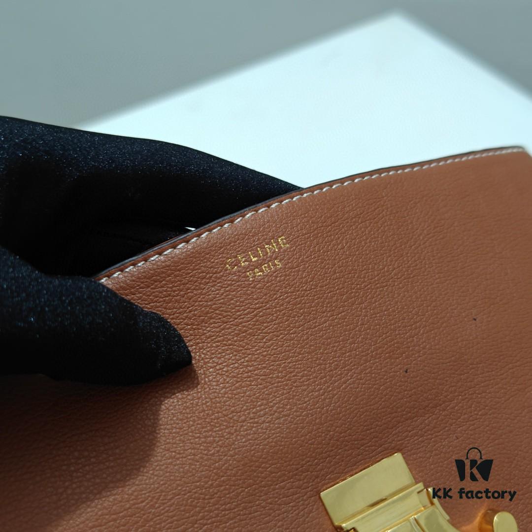6930ad026e68136f4d9acf9b Celine 2024 New Arrival Archival Handbag in Crinkled Calfskin