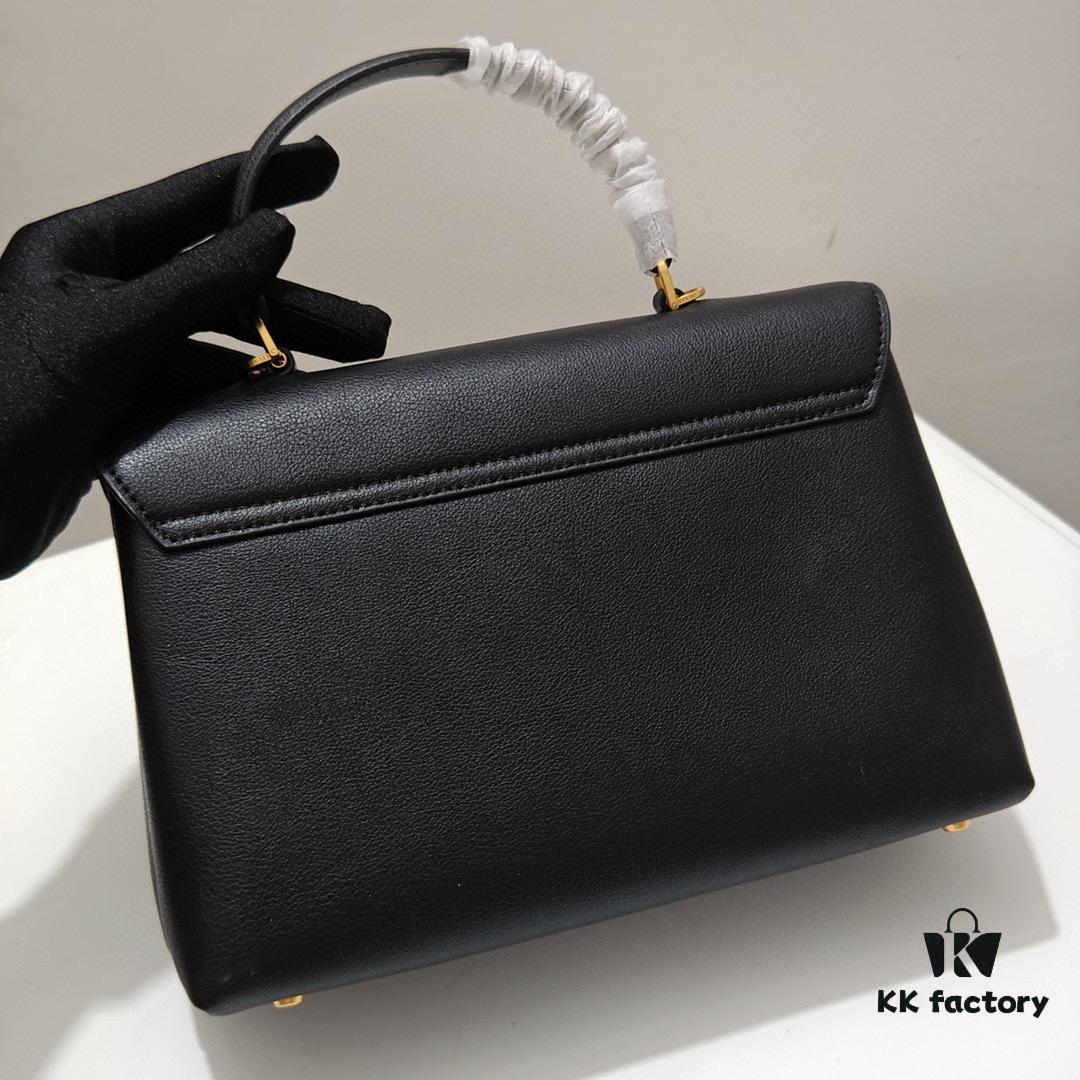 6930ad086e68136f4d9acfa7 Top-Grade Cowhide, Crinkle Grain Leather, Celine 2024 New Arrival Archway Handbag, Minimalist and Exquisite Design in Large Size 25cm