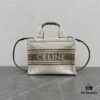 CABAS THAIS Small Celine Striped Fabric Tote Bag - Handheld, Shoulder, Crossbody