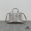 6930ad126e68136f4d9acfbe CELINE CABAS THAIS | New Autumn All-Over Print Fabric Small Tote Bag with Calfskin Trims
