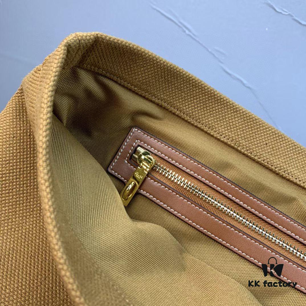 6930ad286e68136f4d9acfe9 New Arrival 🔅 CABAS CELINE Canvas and Calfskin Crossbody Bag